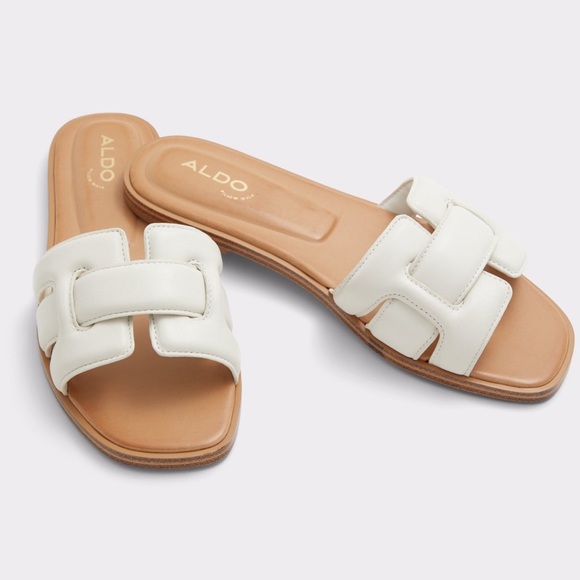 Aldo Elenaa Sandals Womens 7.5M white bone - Picture 4 of 6